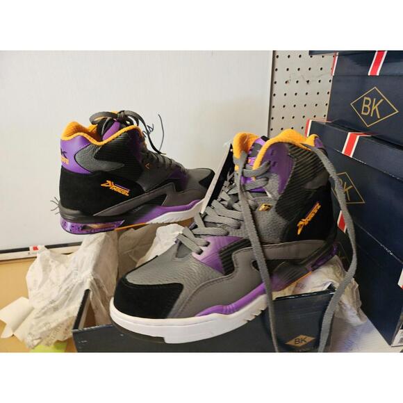 British Knights Dymacel High Tops Size 9 Shoes NWT Rare Purple/orange/bl #00u
